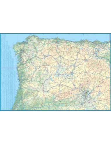 Spain north - Észak-Spanyolország térkép