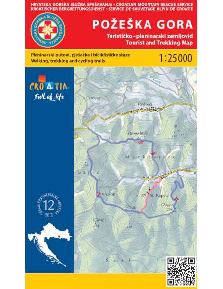 HG-KH 12 Pozeska Gora térkép