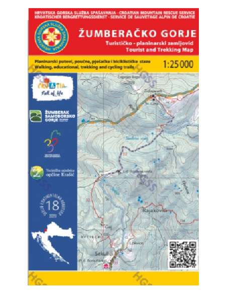 HG-KH 18 Zumberacko gorje térkép
