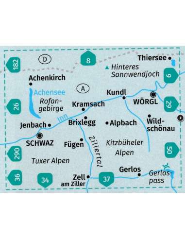 KK 28 Vorderes Zillertal - Achensee -...