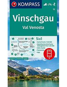 KK 52 Vinschgau - Val Venosta turistatérkép