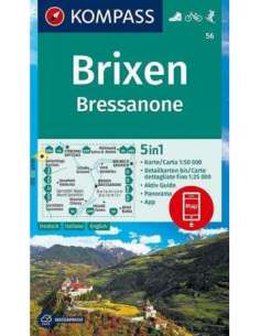 KK 56 Brixen - Bressanone turistatérkép - matt laminált