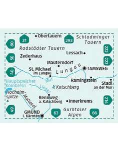 KK 67 Lungau - Radstadter Tauern - Maltatal turistatérkép... 2