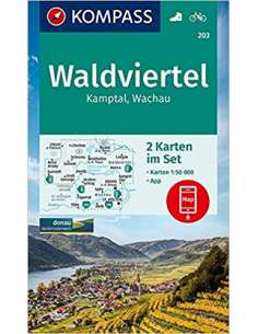 KK 203 Waldviertel - Kamptal - Wachau 2 részes turistatérkép