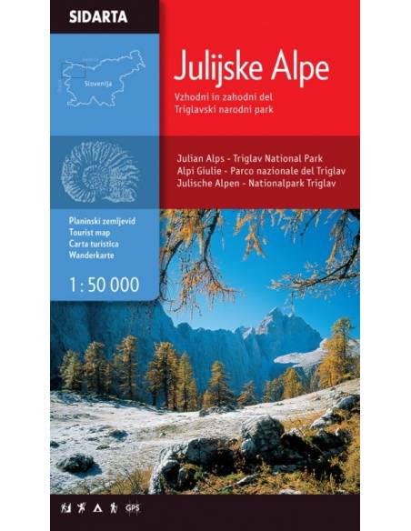 Julijske Alpe - Júliai-Alpok turista térkép