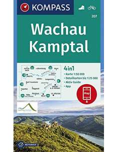 KK 207 Wachau - Kamptal turistatérkép - matt laminált