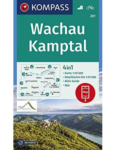 KK 207 Wachau - Kamptal turistatérkép - matt...