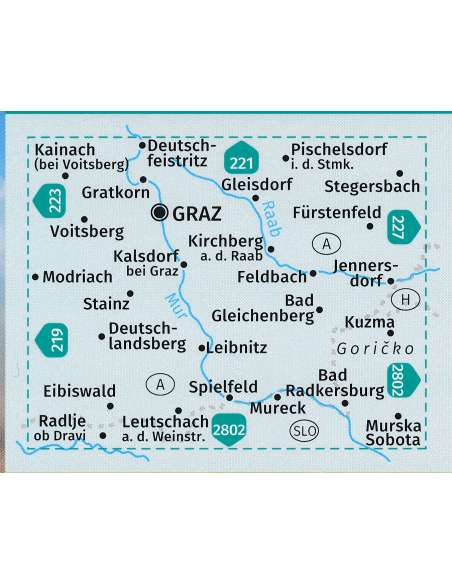 KK 226 Südsteiermark - Graz - Leibnitz - Deutschlandsberg - Unteres Murtal 2 részes turistatérkép