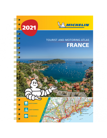 MN 1098 - France 2021 - A3 Tourist & Motoring Atlas -  Franciaország A/3-as méretű atlasz