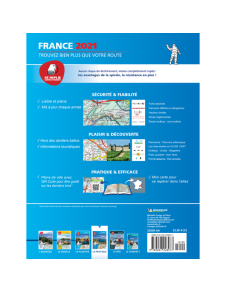 MN 2200 - France 2021 - Tourist & Motoring Atlas Multi-flex -  Franciaország atlasz