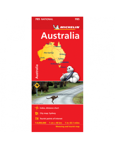 MN 785 Australia - Ausztrália térkép