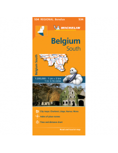 MN 534 Belgium South - Dél-Belgium térkép