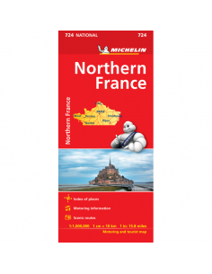 MN 724 Northern France - Észak-Franciaország térkép - 2018
