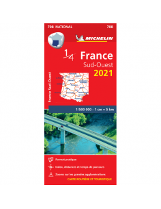 MN 708 France Southwest - Délnyugat-Franciaország térkép...