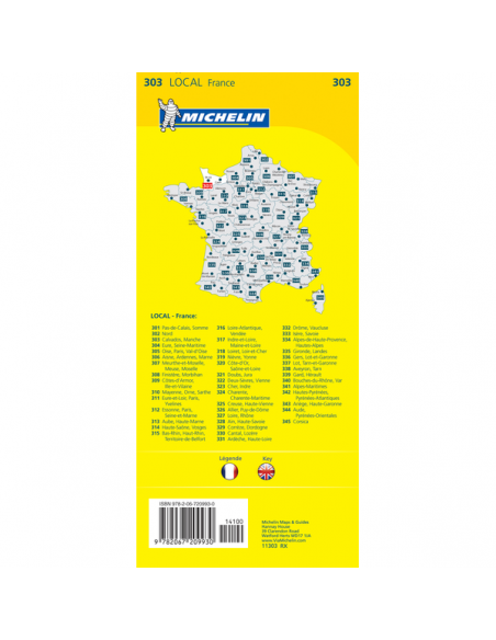 MN 303 Calvados - Manche térkép