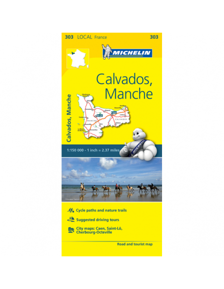 MN 303 Calvados - Manche térkép