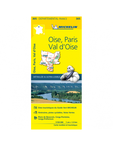 MN 305 Oise - Paris - Val d'Oise térkép - 2019
