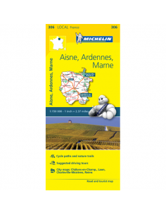 MN 306 Aisne - Ardennek - Marne térkép