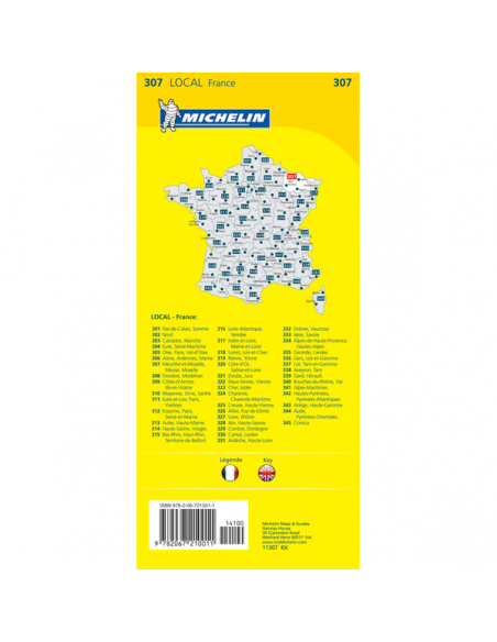 MN 307 Meuse - Meurthe-Et-Moselle - Moselle térkép