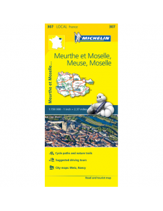 MN 307 Meuse - Meurthe-Et-Moselle - Moselle térkép