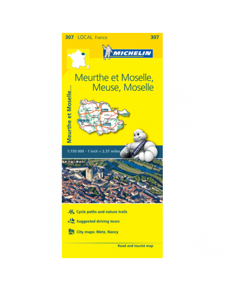 MN 307 Meuse - Meurthe-Et-Moselle - Moselle térkép