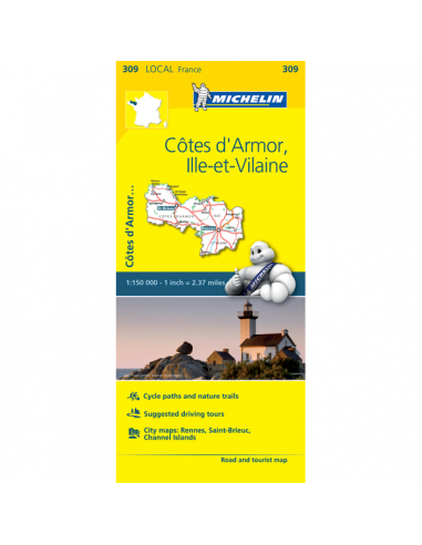 MN 309 Cotes d'Amor - Ille-et-Villaine térkép