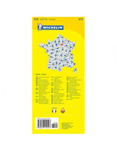MN 312 Essonne - Paris - Seine-et-Marne térkép