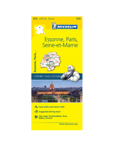 MN 312 Essonne - Paris - Seine-et-Marne térkép