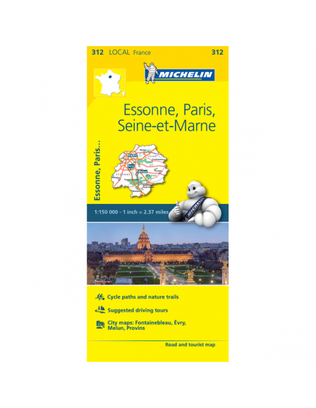 MN 312 Essonne - Paris - Seine-et-Marne térkép