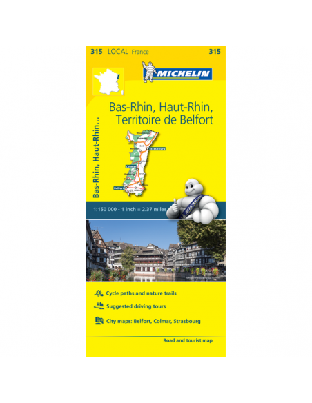 MN 315 Bas-Rhin - Haut-Rhin - Territoire de Belfort térkép