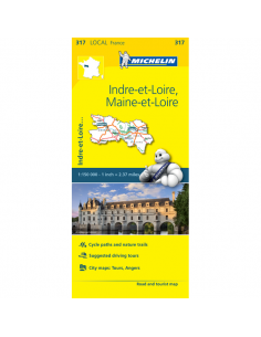 MN 317 Indre-et-Loire - Maine-et-Loire térkép