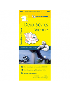 MN 322 Deux-Sévres - Vienne térkép - 2020