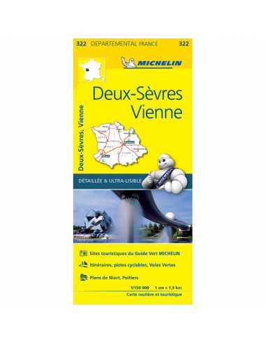 MN 322 Deux-Sévres - Vienne térkép - 2020