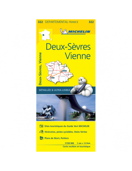 MN 322 Deux-Sévres - Vienne térkép - 2020