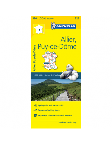 MN 326 Allier - Puy-de-Dome térkép