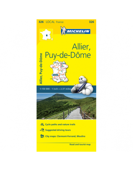 MN 326 Allier - Puy-de-Dome térkép