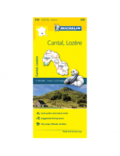 MN 330 Cantal - Lozére térkép - 2019