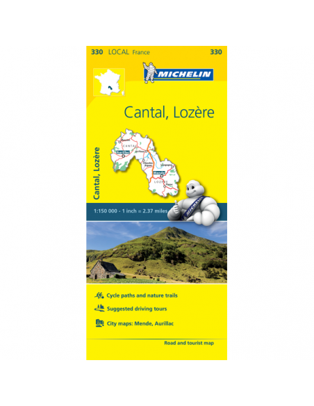 MN 330 Cantal - Lozére térkép - 2019