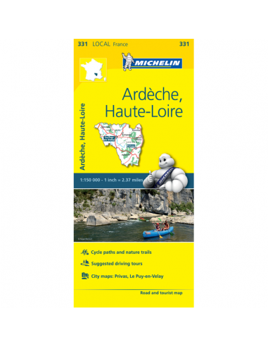 MN 331 Ardéche - Haute-Loire térkép - 2016