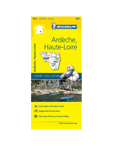 MN 331 Ardéche - Haute-Loire térkép - 2016