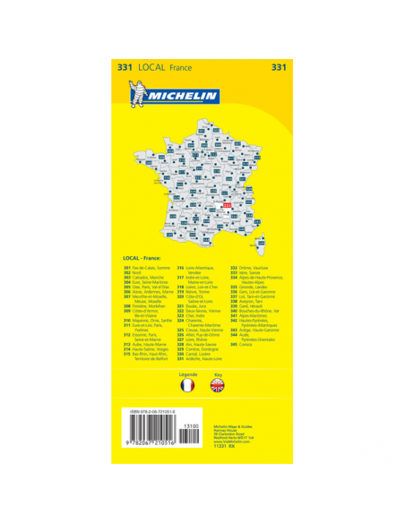 MN 331 Ardéche - Haute-Loire térkép - 2016