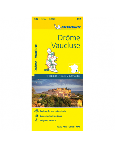MN 332 Drome - Vaucluse térkép