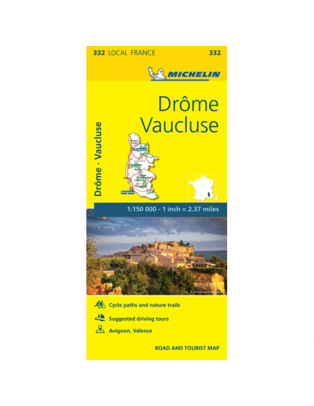 MN 332 Drome - Vaucluse térkép