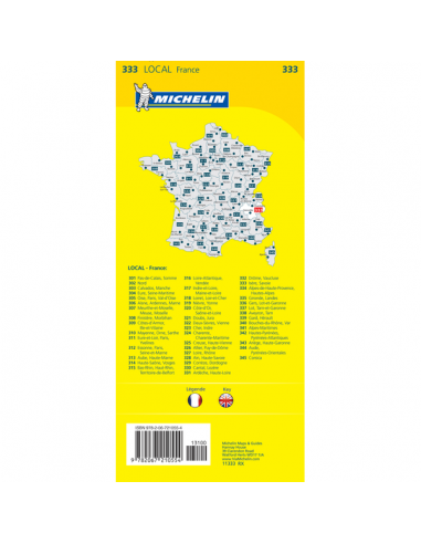 MN 333 Isére - Savoie térkép