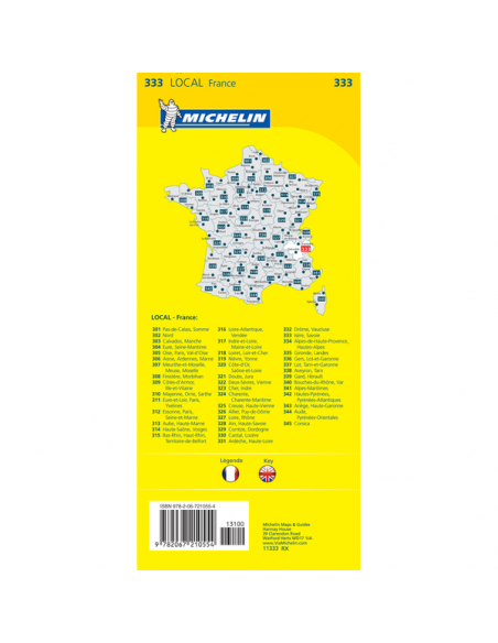 MN 333 Isére - Savoie térkép