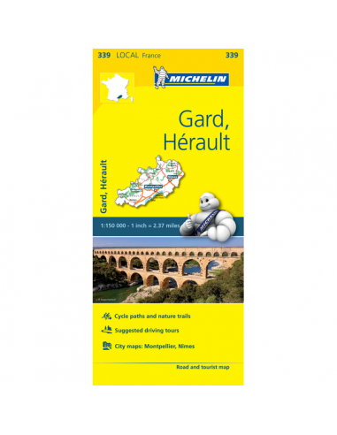 MN 339 Gard - Hérault térkép