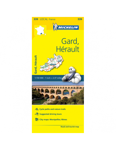 MN 339 Gard - Hérault térkép