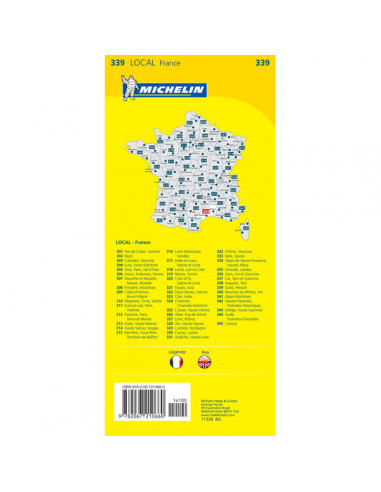 MN 339 Gard - Hérault térkép