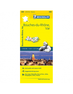 MN 340 Bouches-du-Rhone - Var térkép - 2018