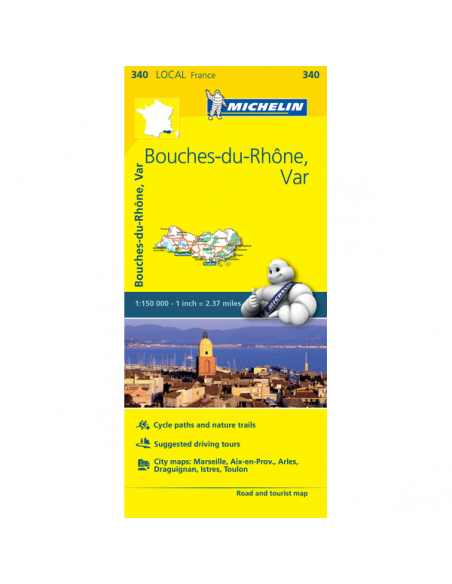 MN 340 Bouches-du-Rhone - Var térkép - 2018
